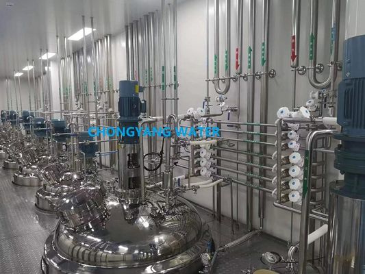 نظام CIP الكامل تلقائيًا في صناعة الأغذية مع جهاز استشعار