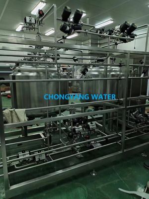 نظام CIP التلقائي نظيفة في المكان نظام لمعالجة الأغذية SS316 SS304