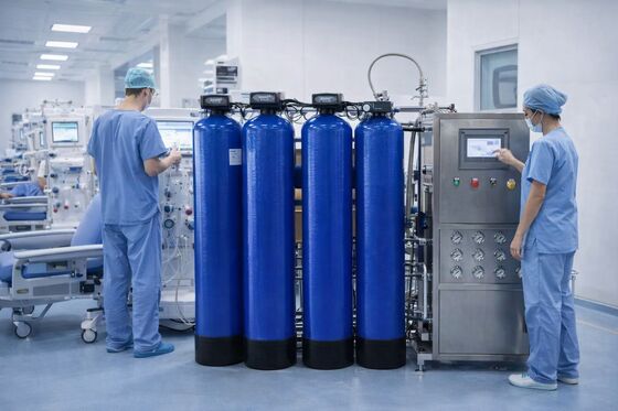 RO EDI Medical Water Purification Systems تكنولوجيا تنقية المياه للطب 100LPH