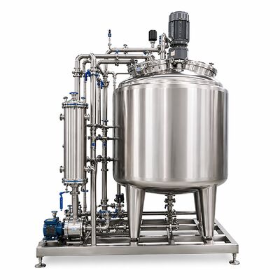 نظام تحضير محلول بيوفار 1000L مع وعاء SS316L (معيار GMP ، التحكم بالشاشة اللمسية)